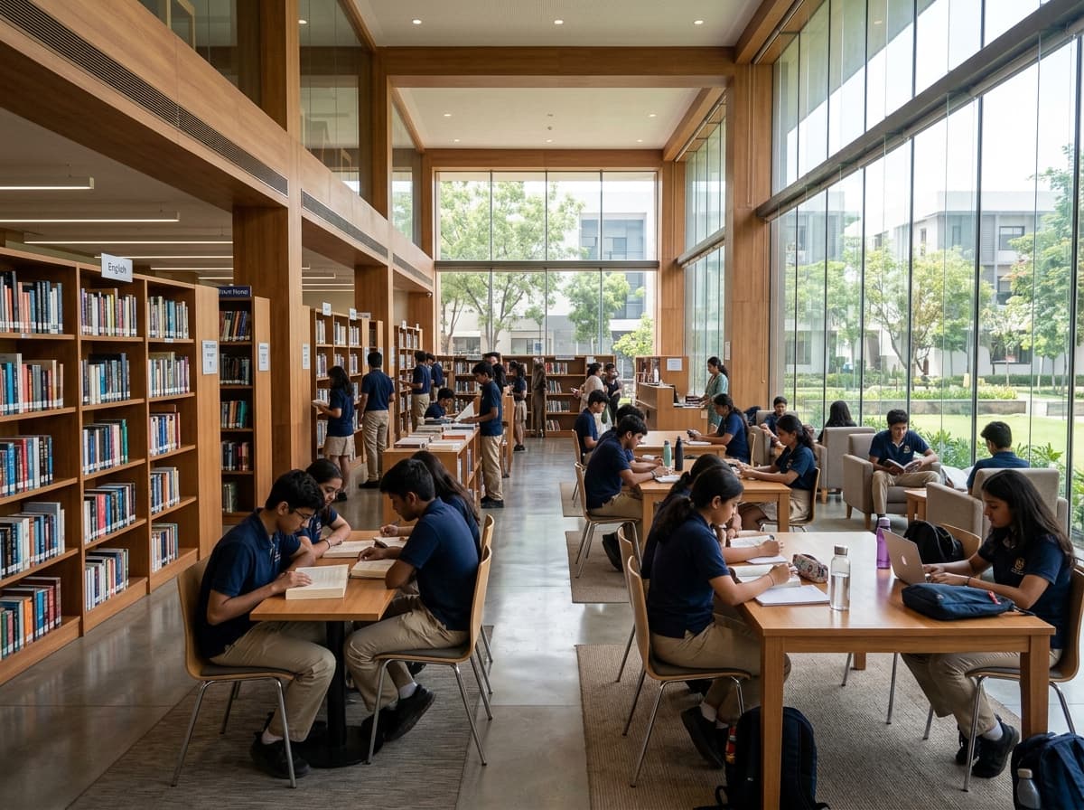 Books and learning resources in the school library