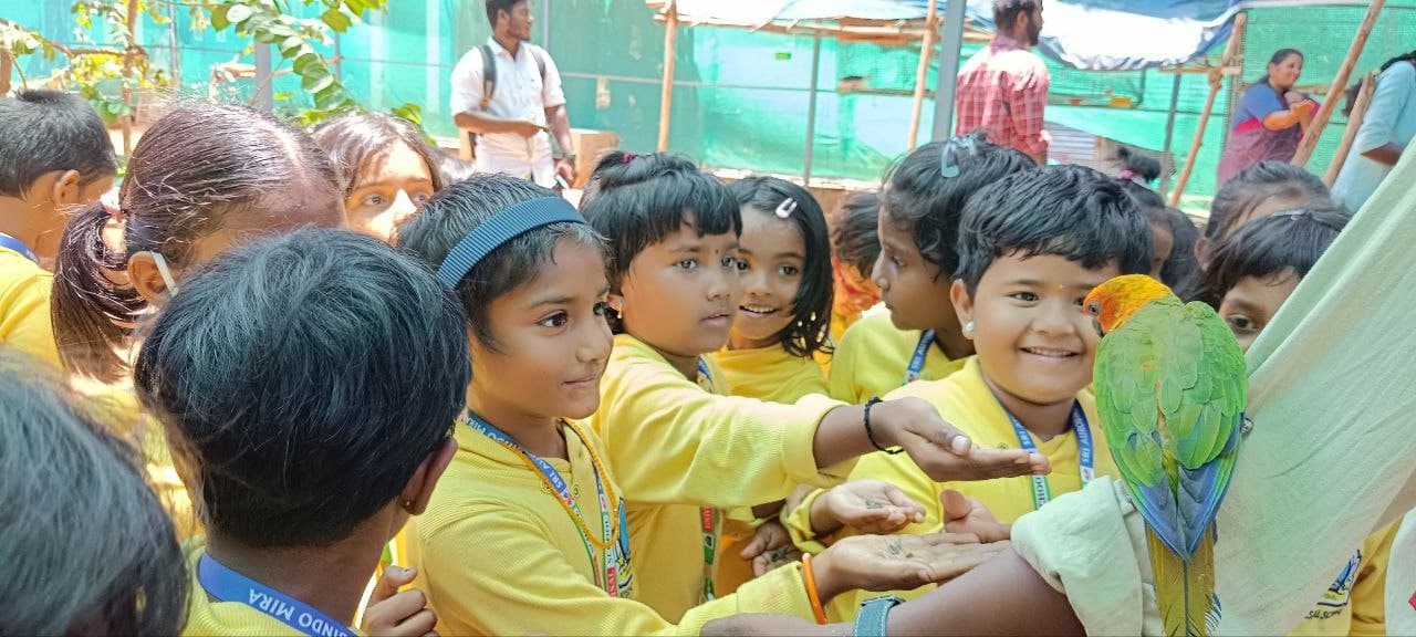 Students sharing a moment at school