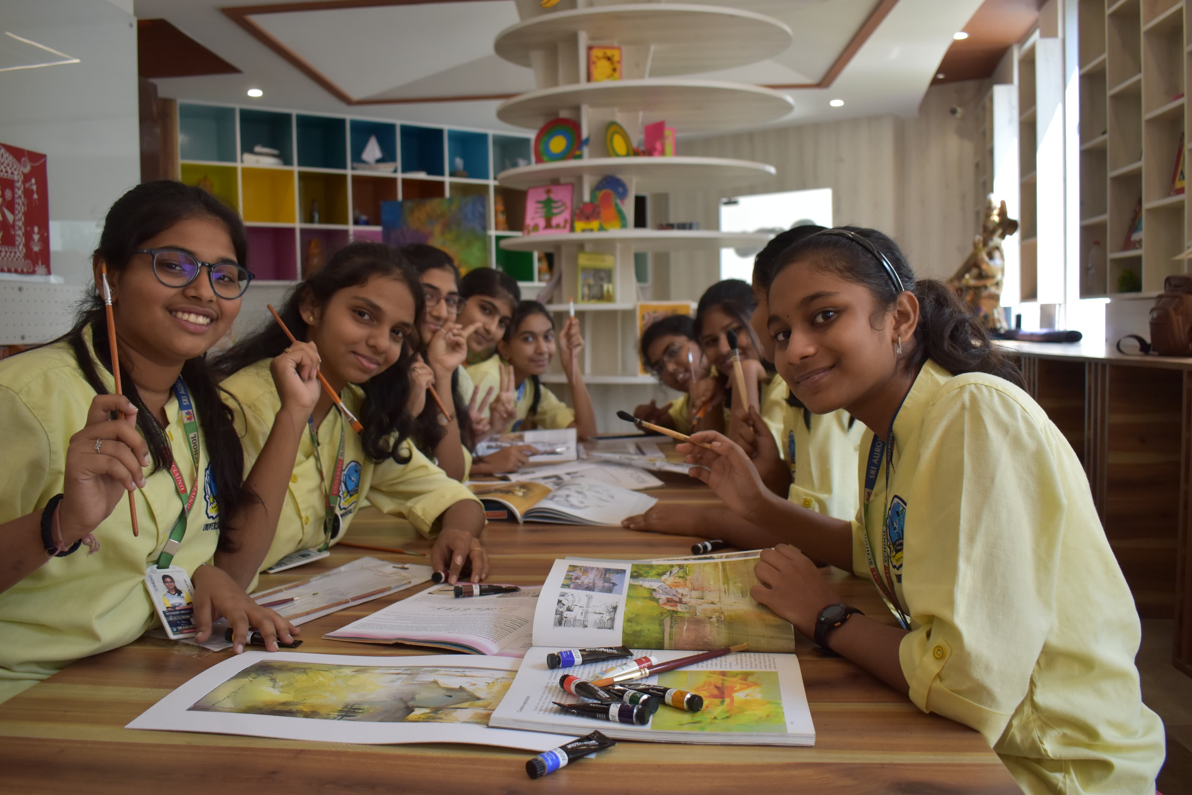 Students playing sport and building confidence
